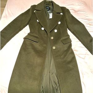 Olive green coat for the winter time. Size small